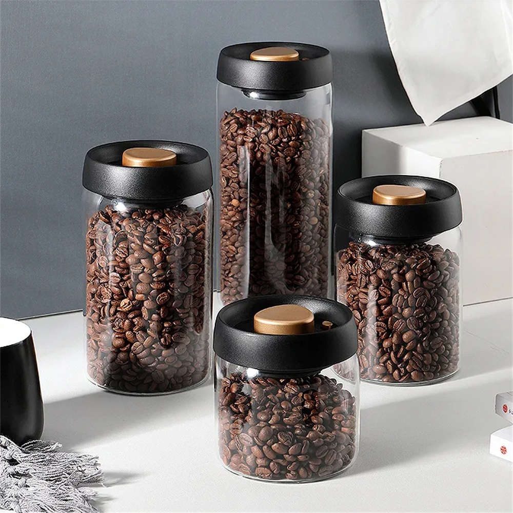 Glass Meal Prep Container - Contenitore per Caffè in Grani con