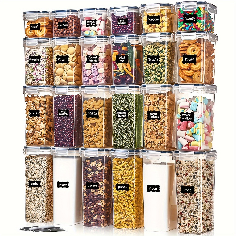 Food Storage And Preservation - Set di 24 Contenitori per Alimenti: