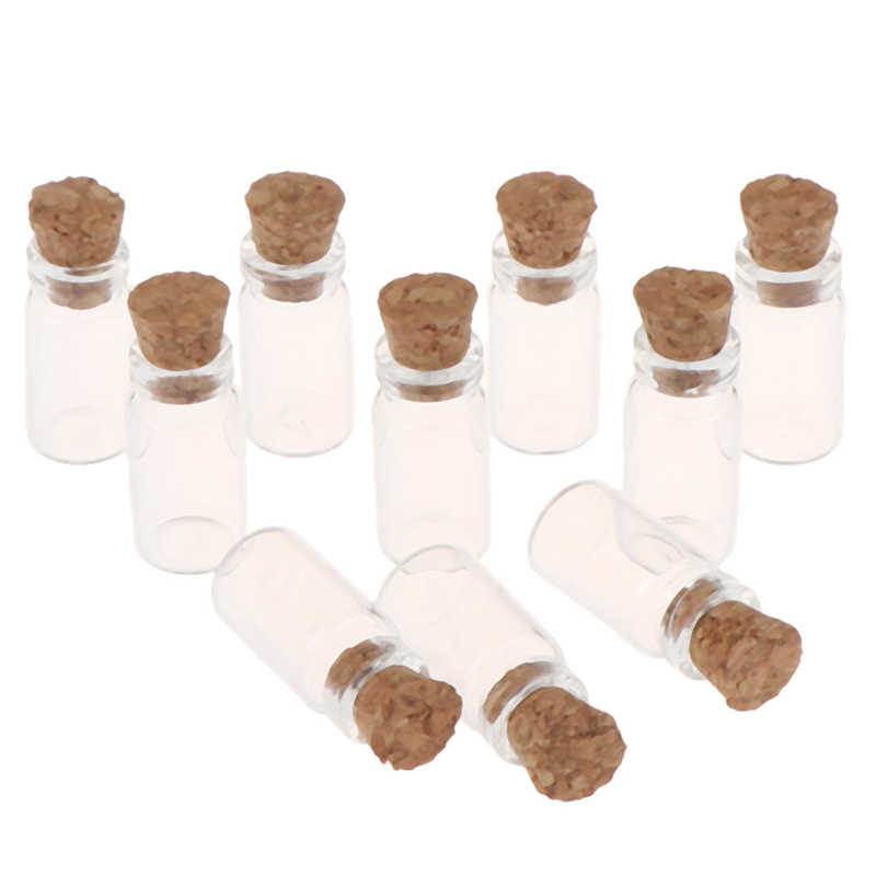 Food Storage Jars - 10 Pezzi Barattoli in Vetro in