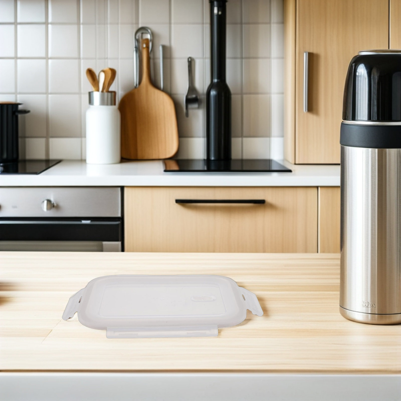 Glass Meal Prep Container - Coperchio in Silicone Ermetico per Contenitore