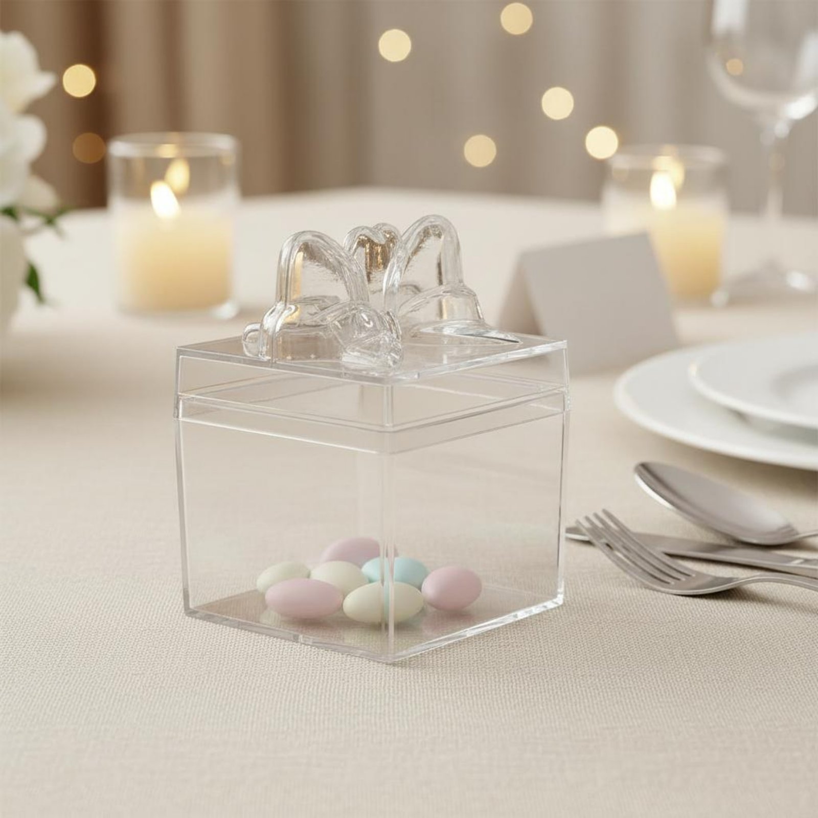 Food Storage And Container - Scatola Trasparente in Plastica per Caramelle