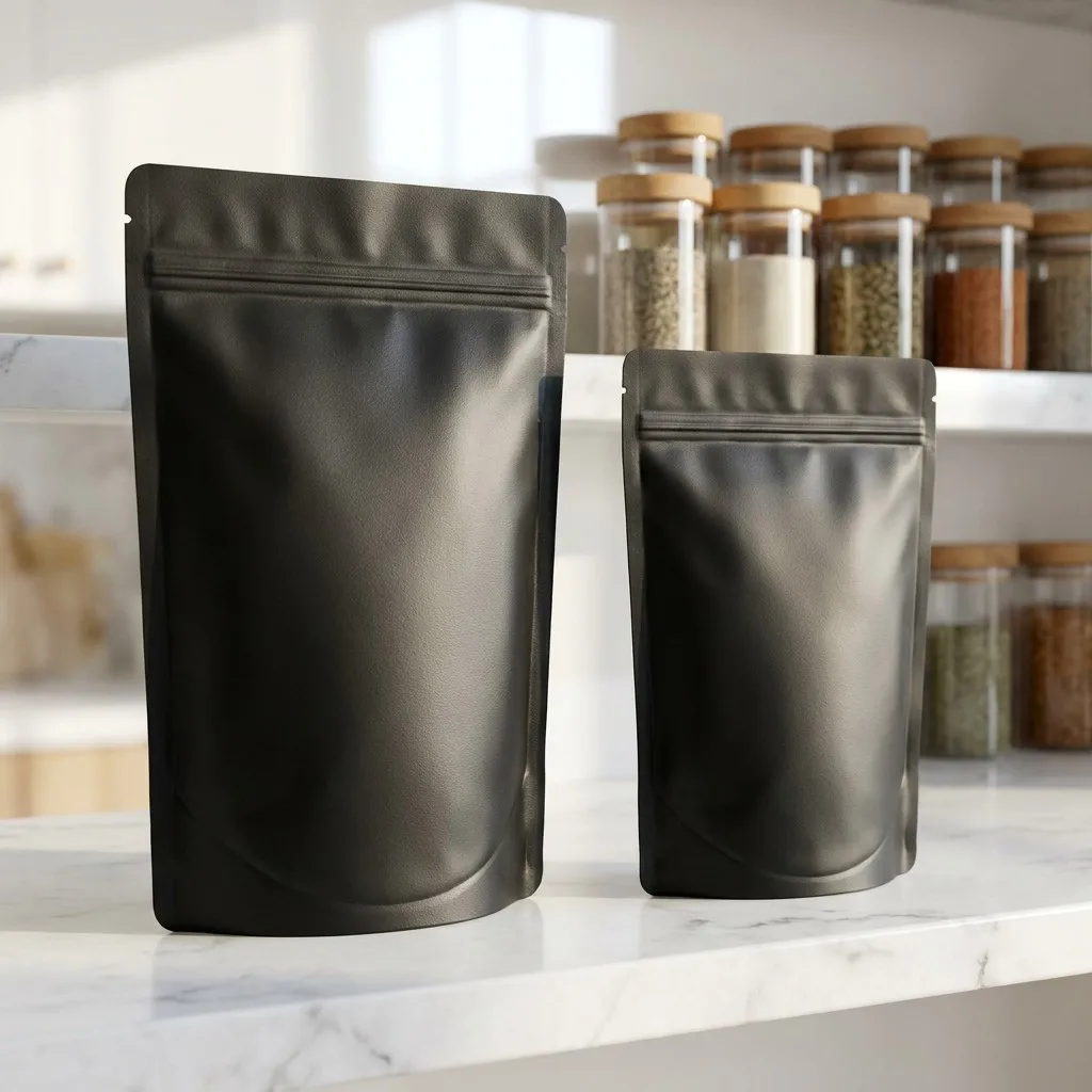 Best Food Storage - 100 sacchetti Mylar neri opachi di