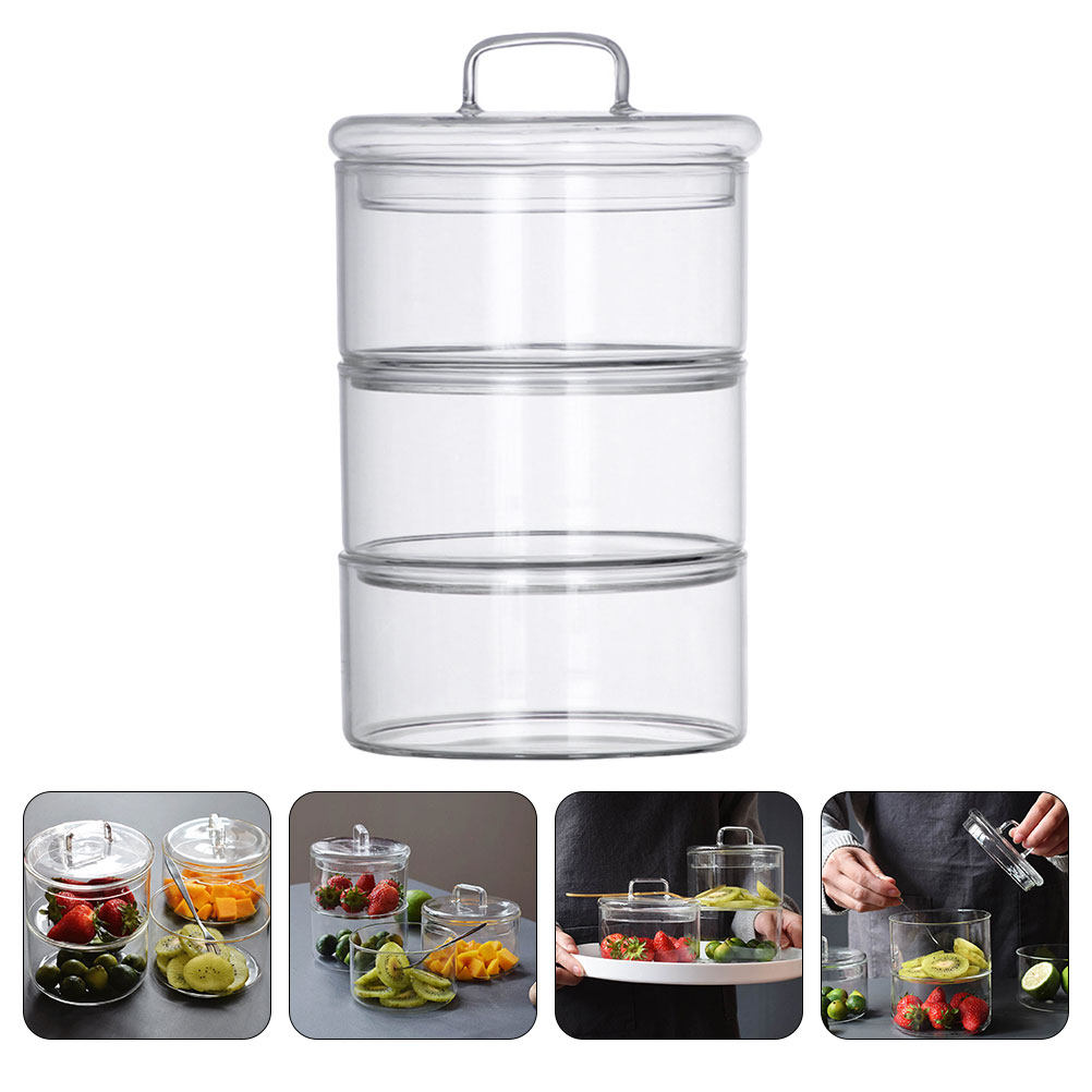 Food Storage Jars - Set di 1 Contenitore in Vetro