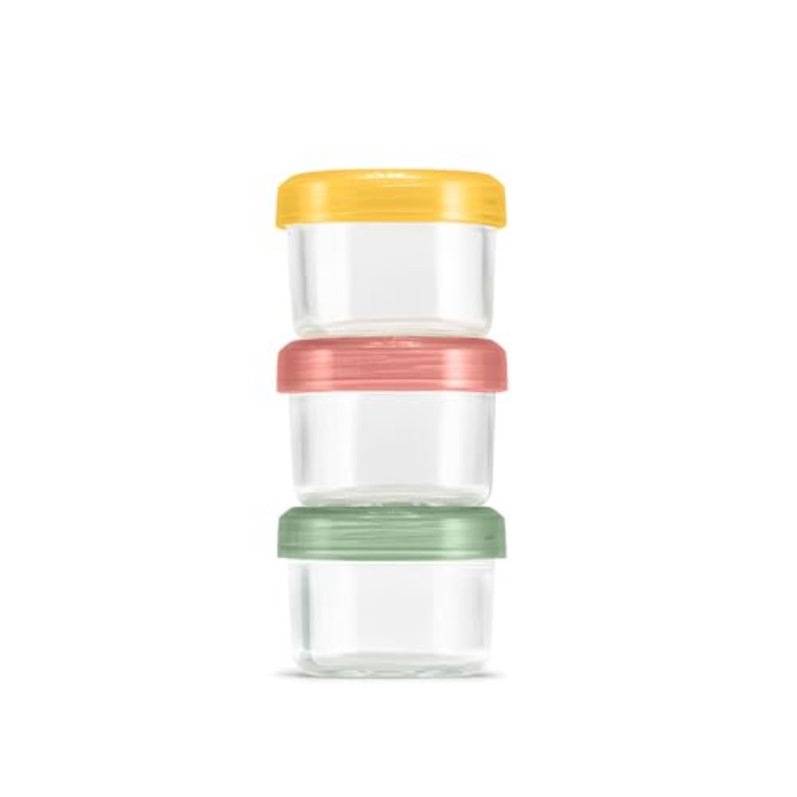 Food Storage And Container - Set di Contenitori in Vetro Color