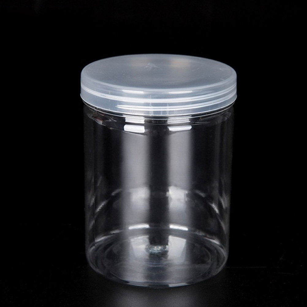 Food Storage Jars - 10 barattoli trasparenti in plastica di