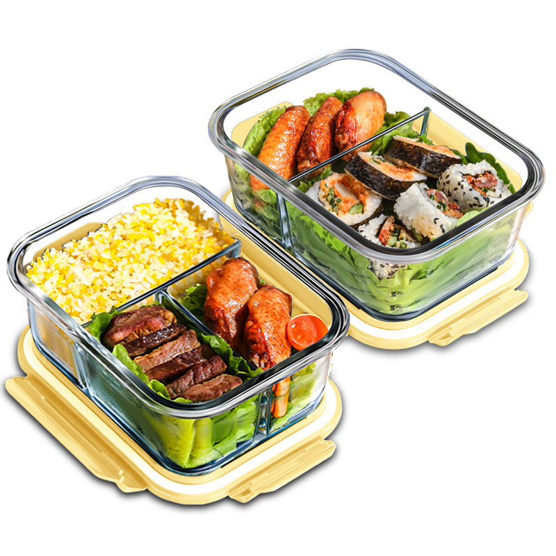 Glass Meal Prep Container - Contenitore in vetro borosilicato resistente al