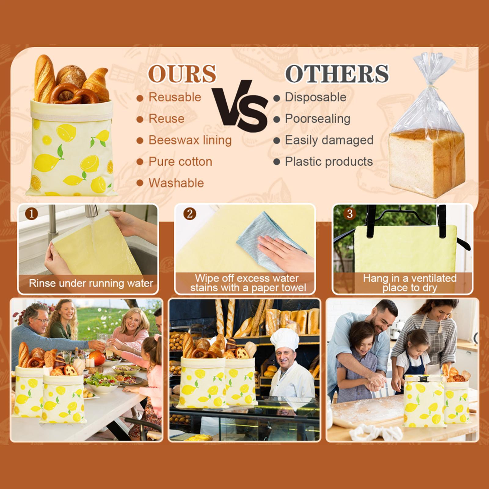 Food Storage Freezer - Sacchetti per il pane Sacchetti riutilizzabili
