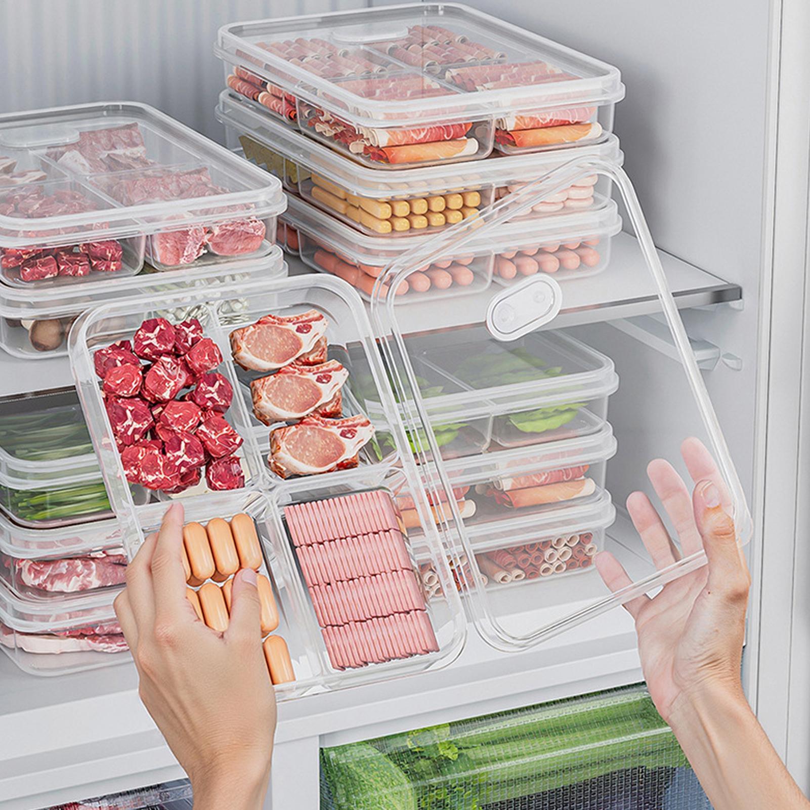 Food Storage Freezer - Contenitore per Frigorifero, Scatola Trasparente per