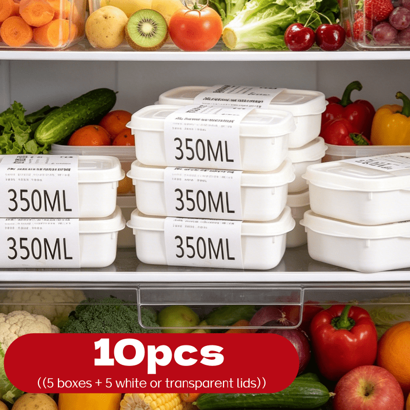 Food Storage Freezer - Set di 10 Contenitori Impilabili Riutilizzabili