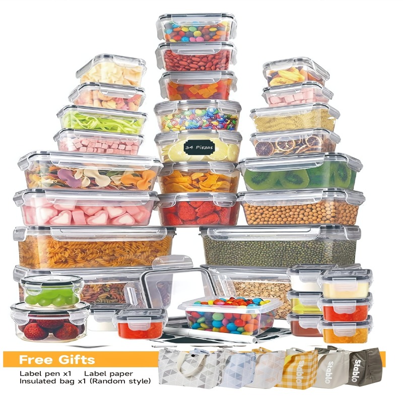 Food Storage And Preservation - Set di 48 Contenitori per Alimenti
