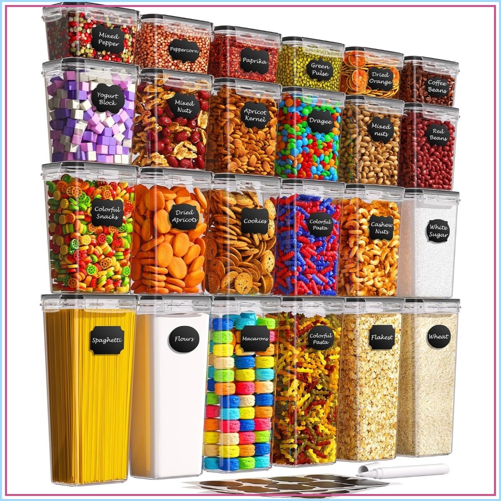 Food Storage And Container - Set di 24 Contenitori Ermetici per