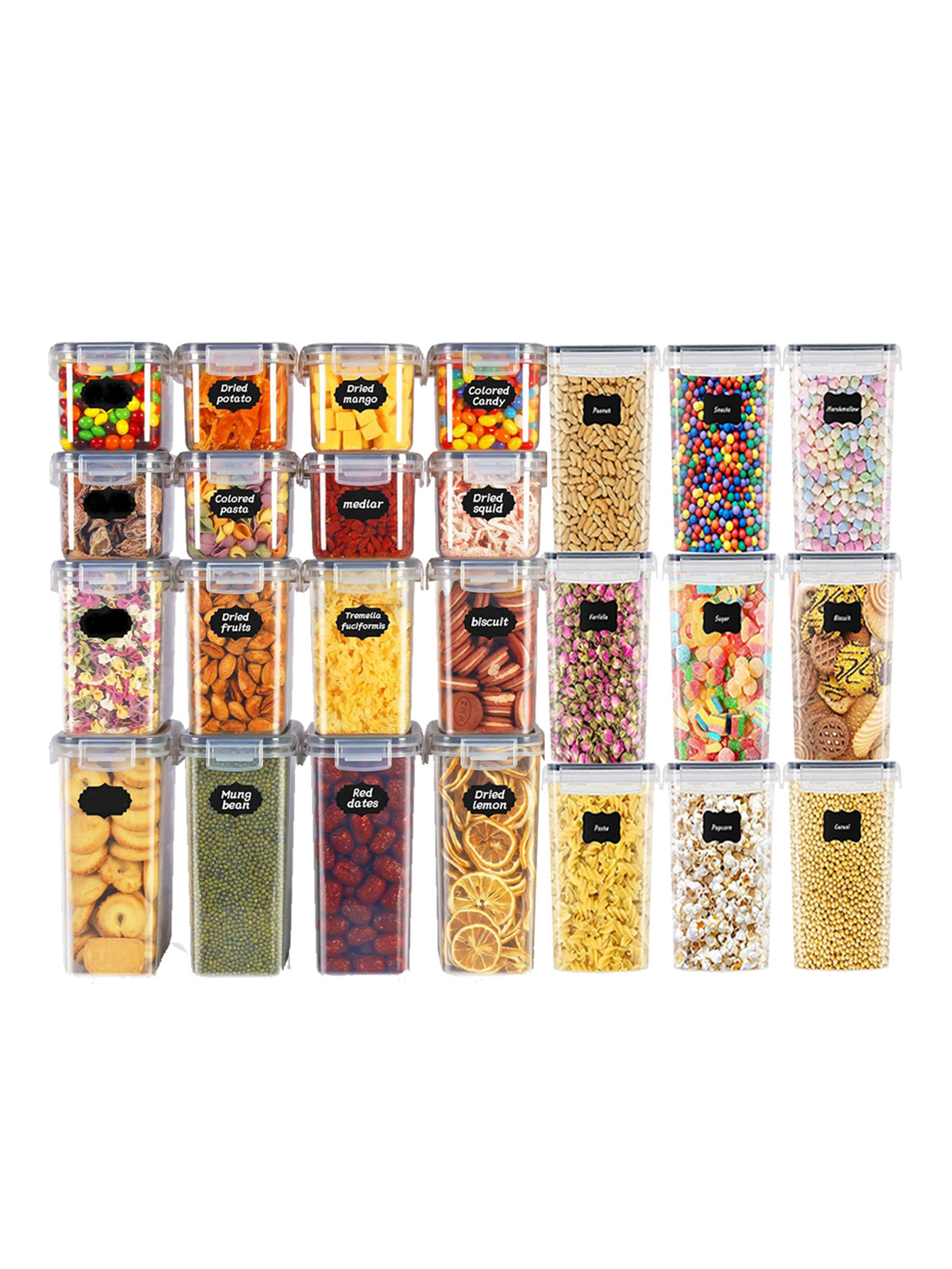 Food Storage And Preservation - Set di 48 Contenitori Sigillati per