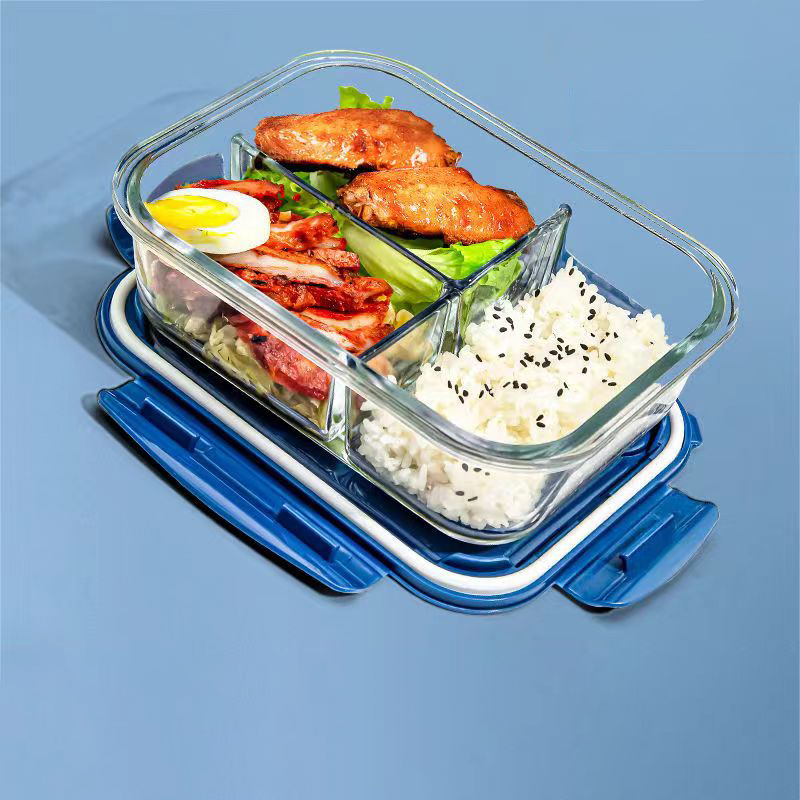 Glass Meal Prep Container - Nuovo stile Lunch Box Vetro 1050ml