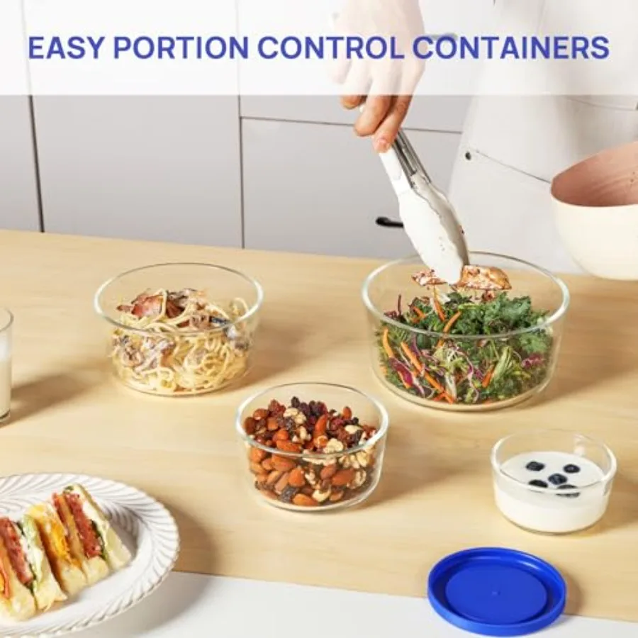 Set di 4 Ciotole in Vetro con  - Glass Meal Prep Container recensione e prezzo