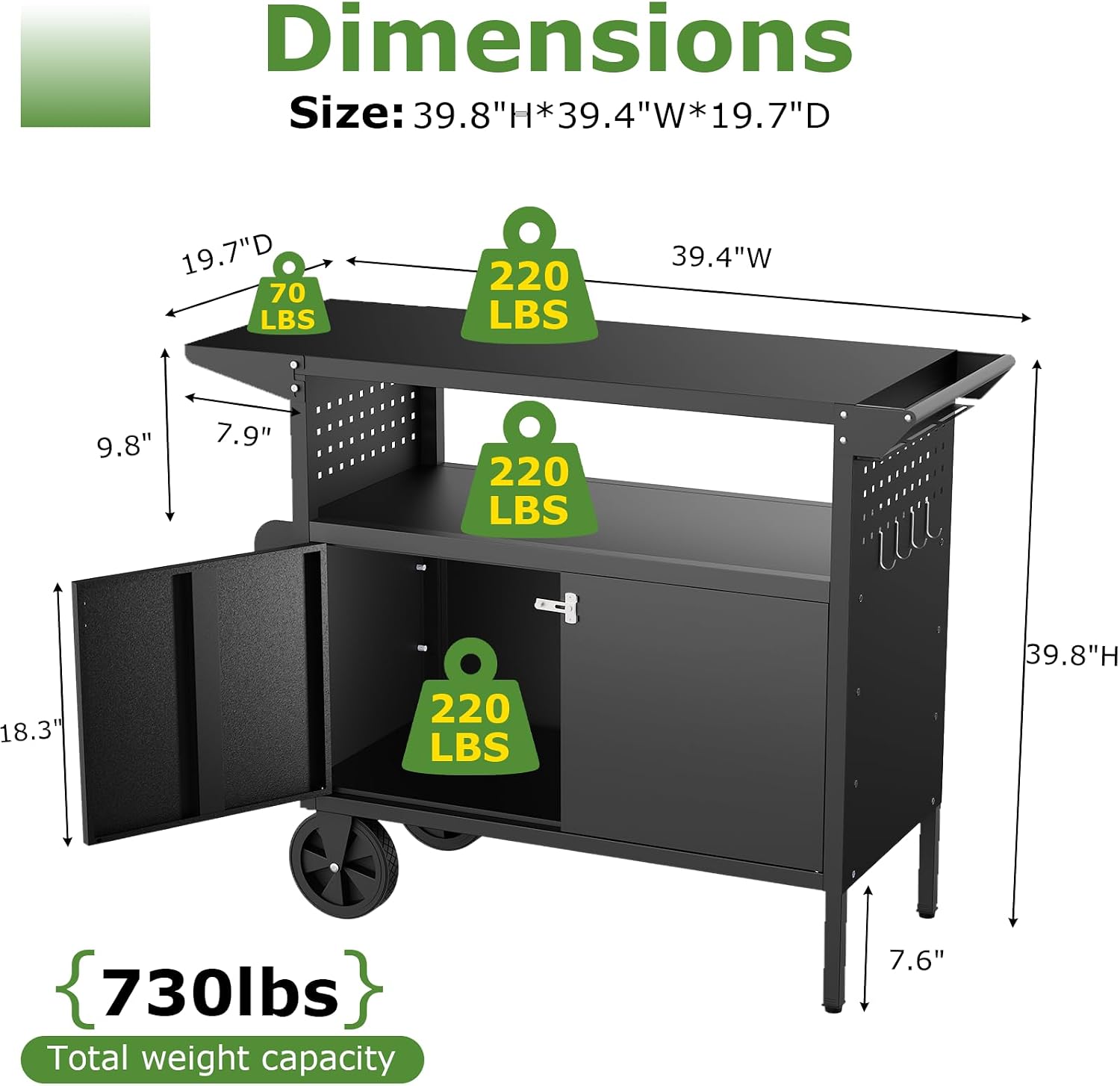 Carrello da esterno per barbec - Food Storage And Preservation recensione e prezzo