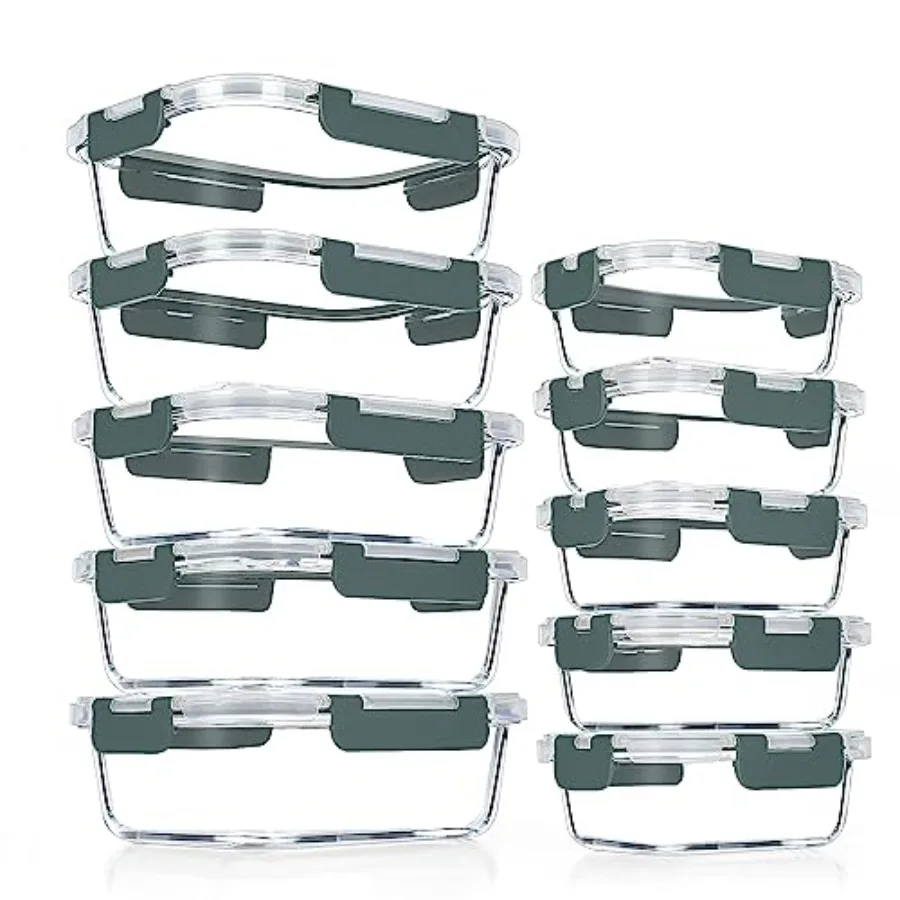 Set di 10 Contenitori in Vetro - Glass Meal Prep Container recensione e prezzo