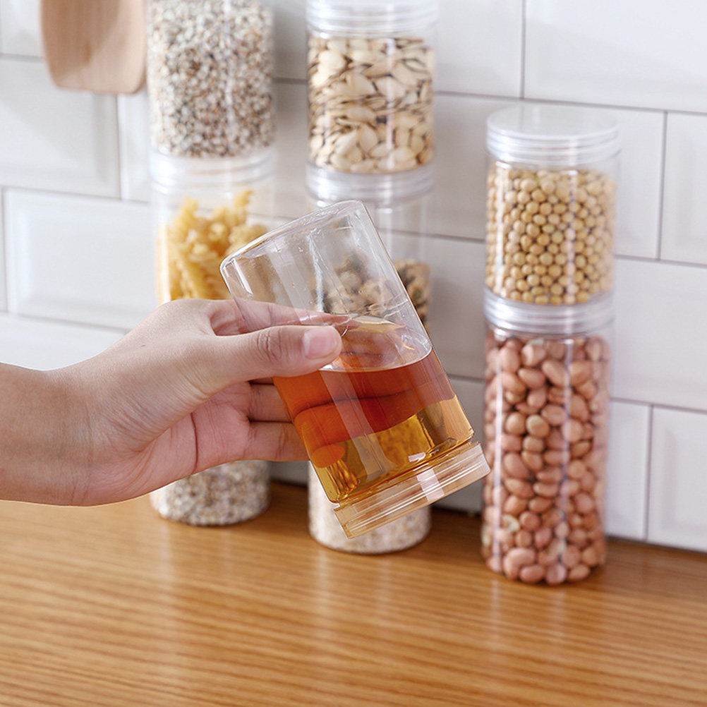 10 barattoli trasparenti in pl - Food Storage Jars recensione e prezzo