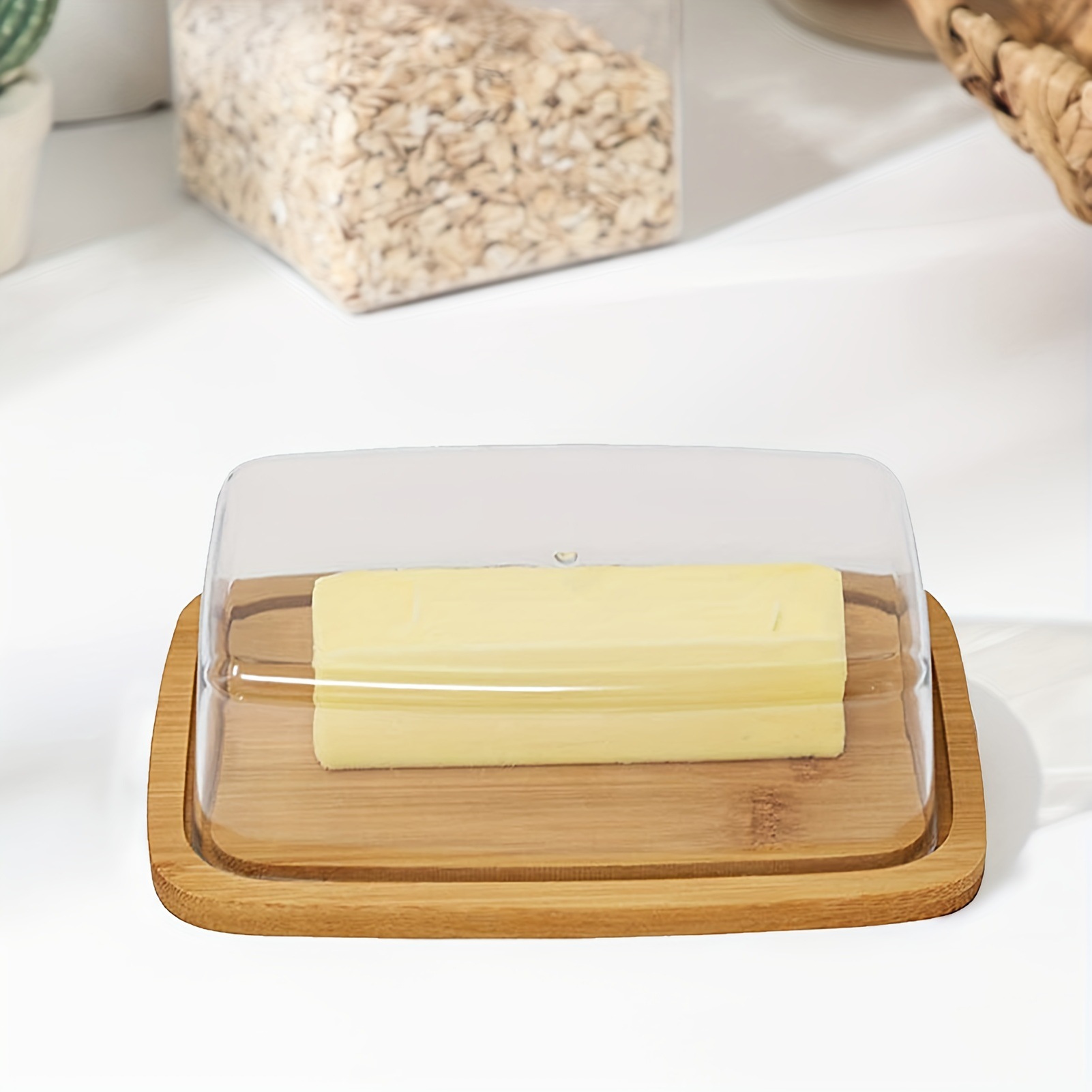 Piatto di burro di bambù vasso - Glass Meal Prep Container recensione e prezzo