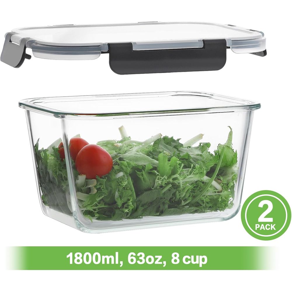 Set di 4 Contenitori in Vetro  - Glass Meal Prep Container recensione e prezzo