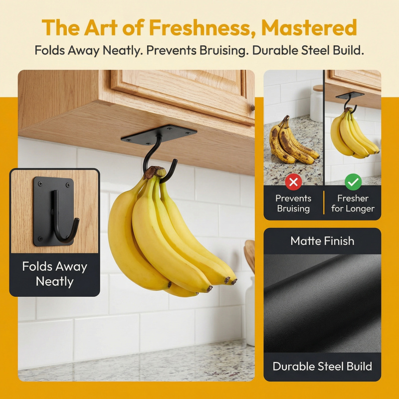 Gancio a banana autoadesivo in - Food Storage And Preservation recensione e prezzo