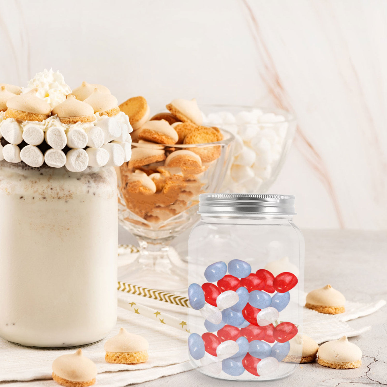 Set di 4 Barattoli in Plastica - Food Storage Jars recensione e prezzo