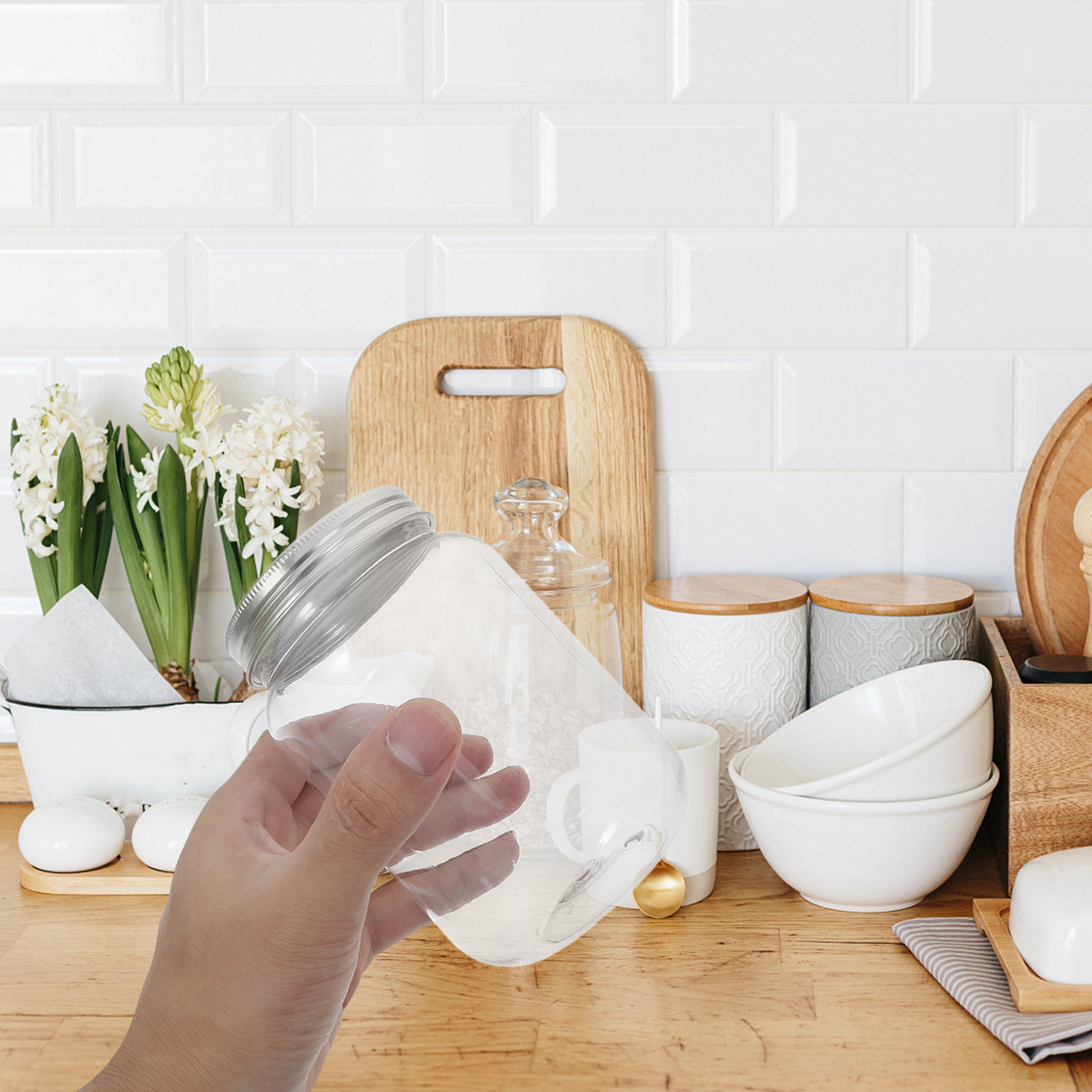 Set di 4 Barattoli in Plastica - Food Storage Jars recensione e prezzo